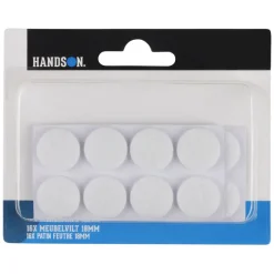 HANDSON anti krasvilt Ø18 mm wit 16 stuks