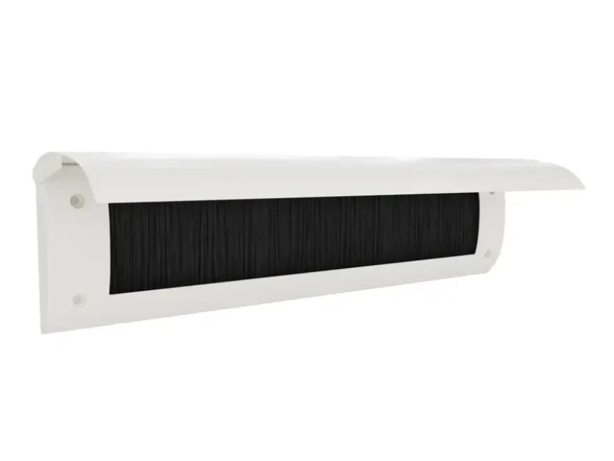 Handson Brievenbusklep + Borstel Wit Blinde Bevestiging