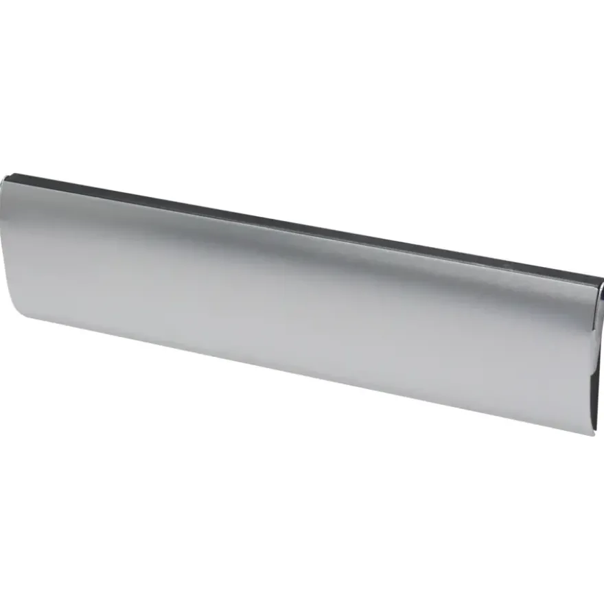 Handson Brievenbusklep + Borstel Zilver Blinde Bevestiging