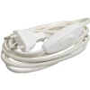 HANDSON eurosnoer met schakelaar wit 2 meter