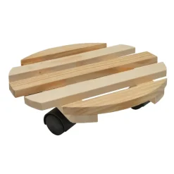 Handson houten plantentrolley Ø 30 cm max. 60 kg