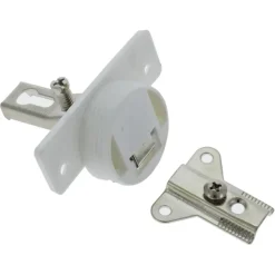 HANDSON Inboorscharnier met veer Type A (volledig opliggend) 35 mm wit - 2 stuks
