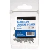 Handson Kabelclip Plat Wit 6 mm 25 Stuks