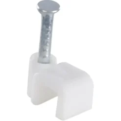 HANDSON kabelclip plat wit 4mm (25 stuks)