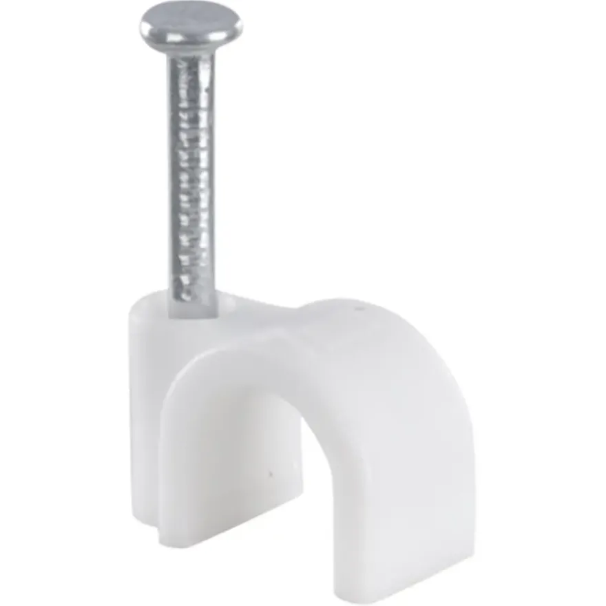 Handson Kabelclip Rond Wit 7 mm 25 Stuks