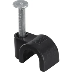 Handson kabelclip Rond Zwart 5mm 25 Stuks