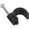 Handson Kabelclips Rond Zwart 7mm 25 stuks