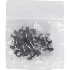 Handson Kabelclips Rond Zwart 7mm 25 stuks