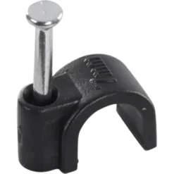 Handson Kabelclips Rond Zwart 7mm 25 stuks