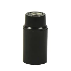 Handson lampfitting E14 glad zwart
