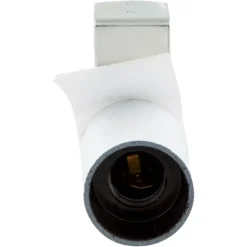 Handson lampfitting E14 haakse beugel wit