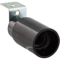 Handson lampfitting E14 haakse beugel zwart