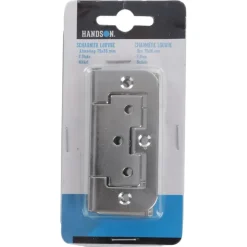 HANDSON Louvredeurscharnier 75x35 mm vernikkeld - 2 stuks