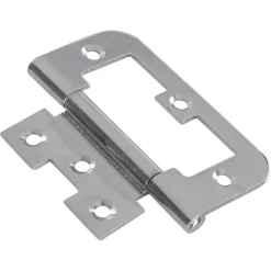 HANDSON Louvredeurscharnier 75x35 mm vernikkeld - 2 stuks