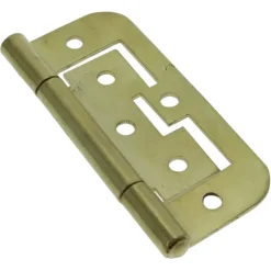 HANDSON Louvredeurscharnier 75x35 mm vermessingd - 3 stuks