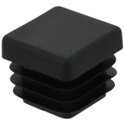 HANDSON meubeldop vierkant 20x20 mm zwart 4 stuks