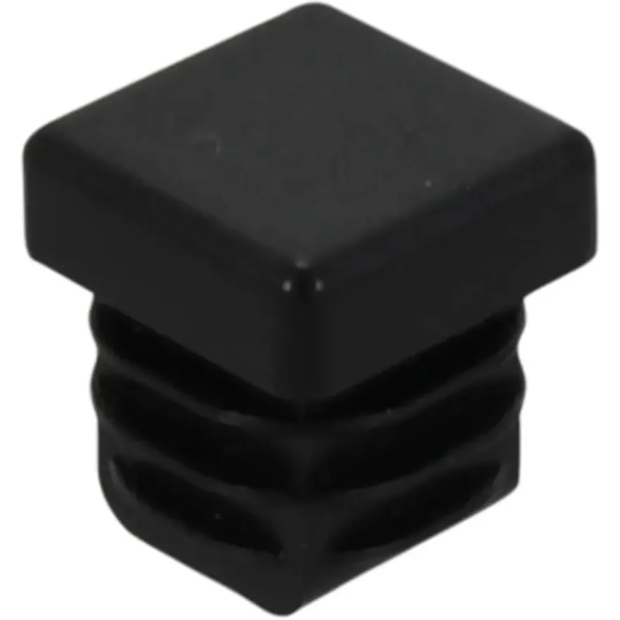 HANDSON meubeldop vierkant 15x15mm zwart 4 stuks