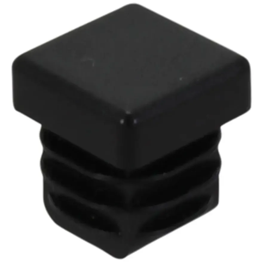 HANDSON meubeldop vierkant 15x15mm zwart 4 stuks