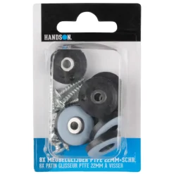 HANDSON meubelglijder met schroef PTFE Ø22 mm 8 stuks