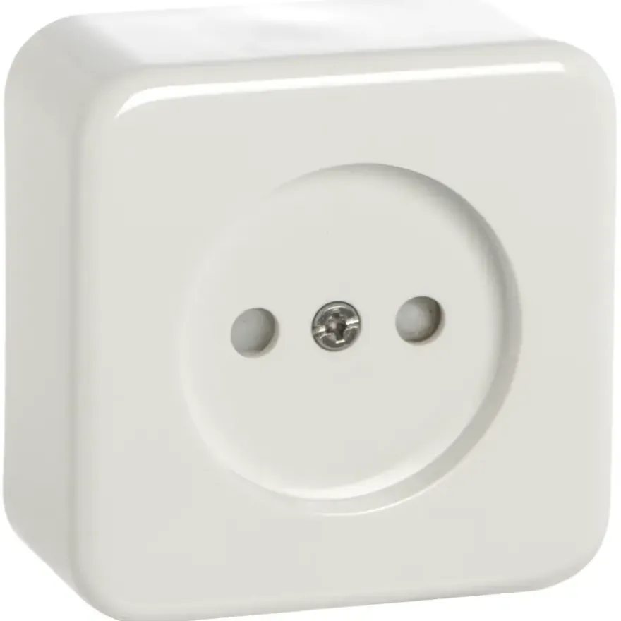 Handson Opbouw wandcontactdoos met schakelaar wit