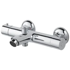 Handson Oscar thermostatische badkraan met omstelling chroom 15cm