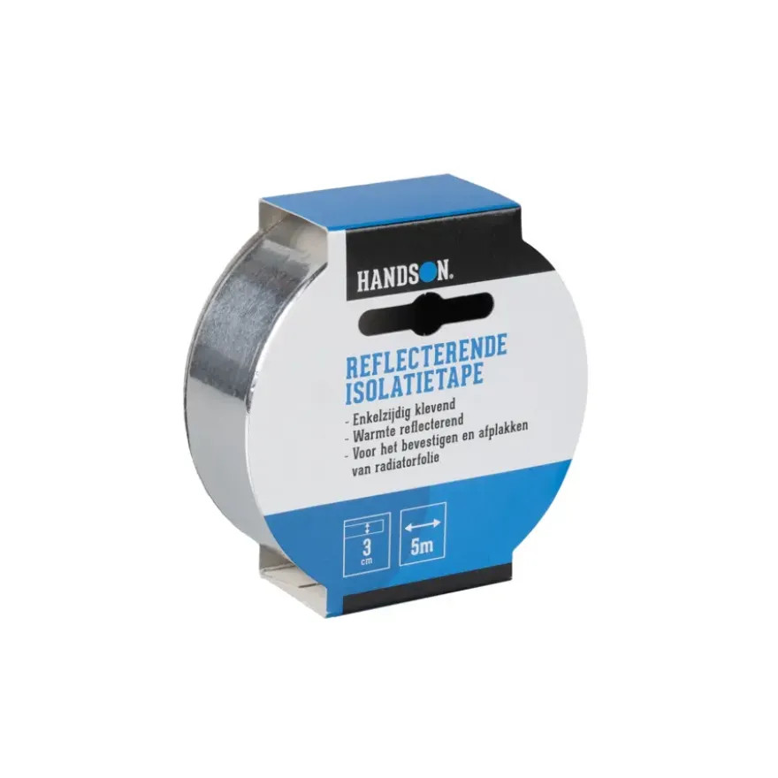 Handson Reflecterende Isolatietape 30mm, rol van 5m