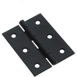 HANDSON Scharnier met vaste pen 60x46 mm zwart - 2 stuks