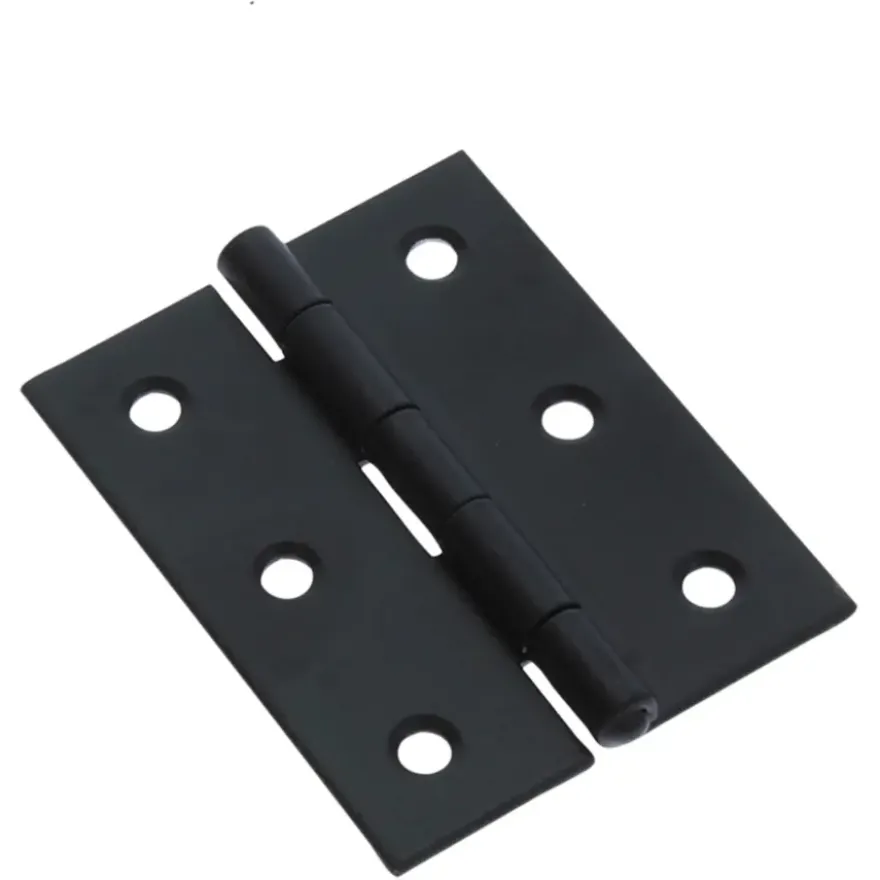 HANDSON Scharnier met vaste pen 60x46 mm zwart - 2 stuks