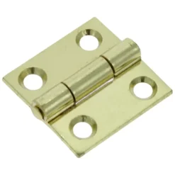 HANDSON Scharnier 25x25 mm vermessingd - 2 stuks