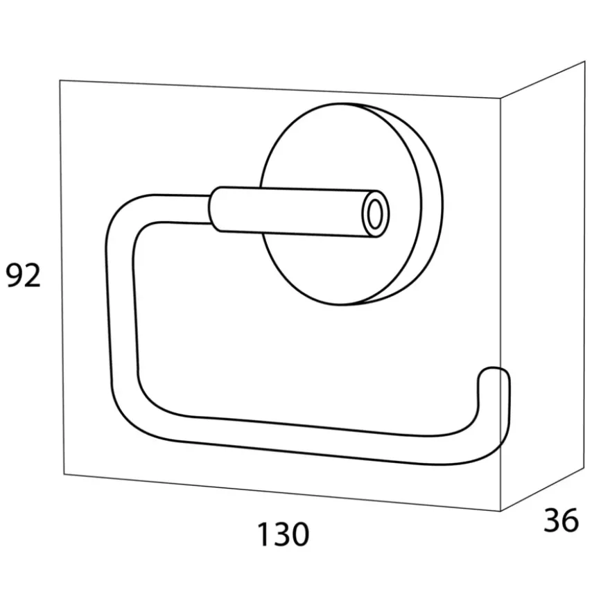 Handson Smart toiletrolhouder chroom