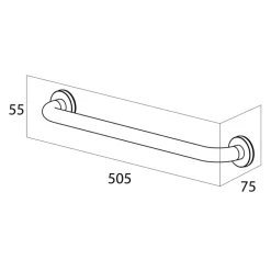 Handson Smart wandkorf RVS