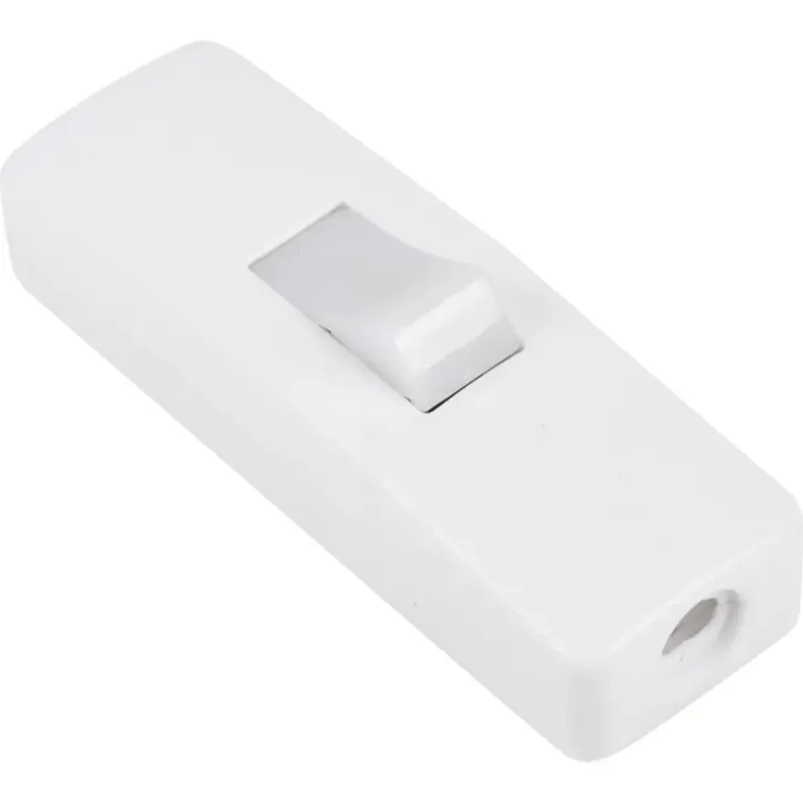 Handson snoerschakelaar met verlichting wit