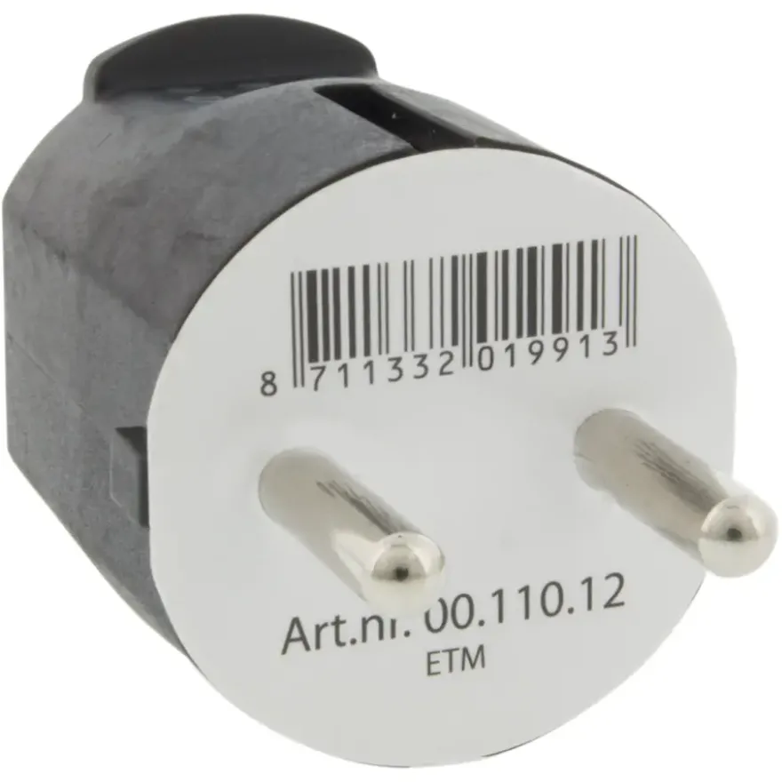 Handson Stekker PVC RA Zwart