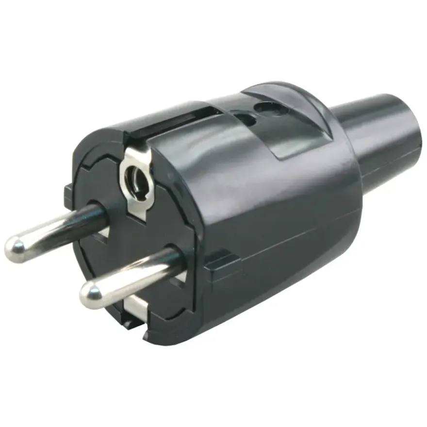 Handson Stekker PVC RA Zwart