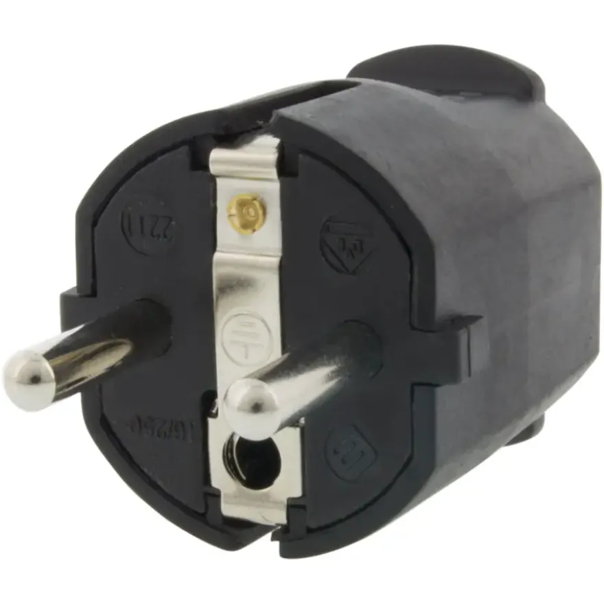 Handson Stekker PVC RA Zwart