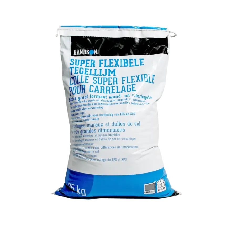 Handson super flexibele tegellijm grijs 25 kg