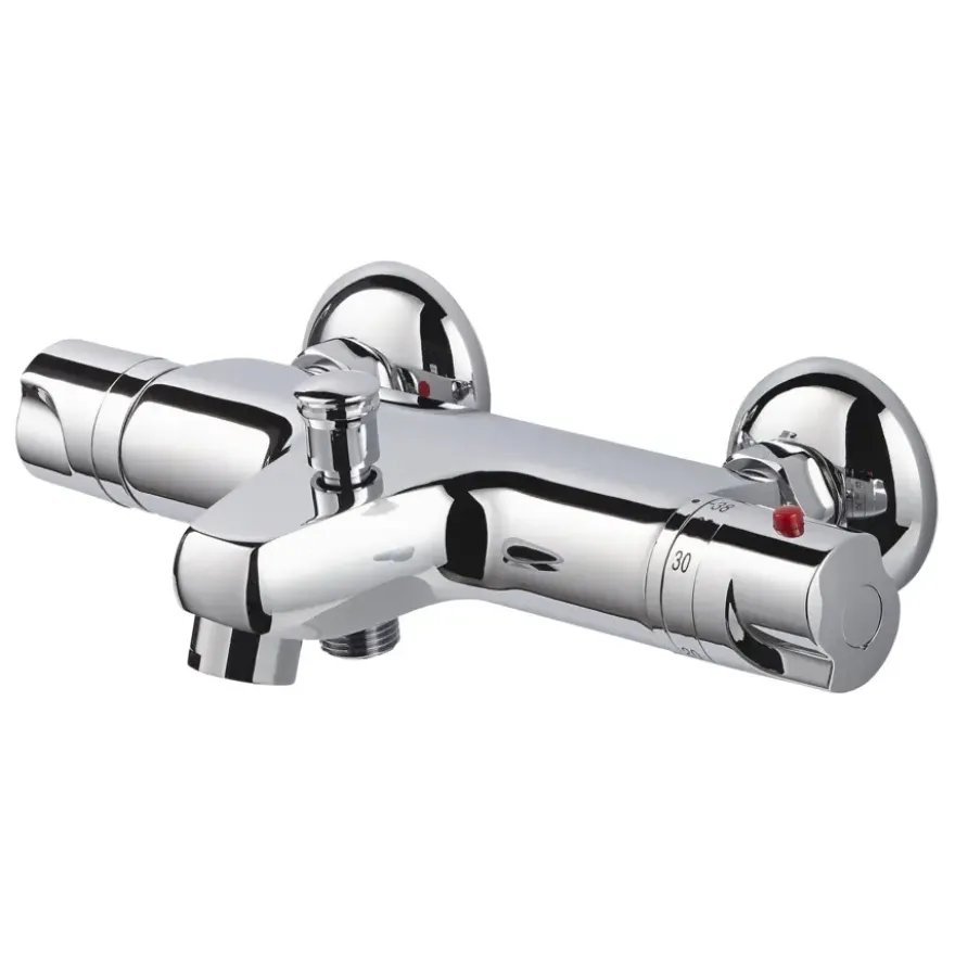Handson thermostatische bad- en douchekraan Marco chroom 15 cm