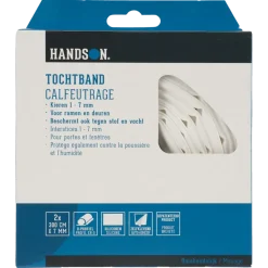 Handson tochtband O-profiel siliconen wit 3 meter 2 stuks