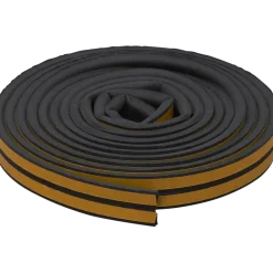 Handson tochtband P-profiel EPDM rubber antraciet 3 meter 2 stuks