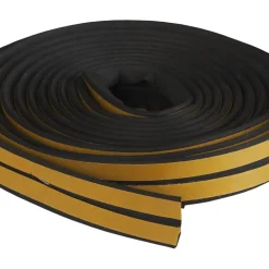 Handson tochtband V-profiel EPDM rubber antraciet 3 meter 2 stuks