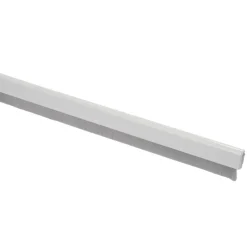 Handson tochtstrip aluminium 93 cm met flexibele borstel wit