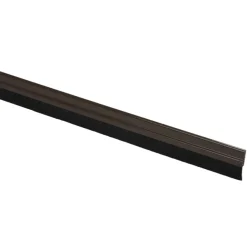 Handson tochtstrip aluminium 93 cm met borstel bruin