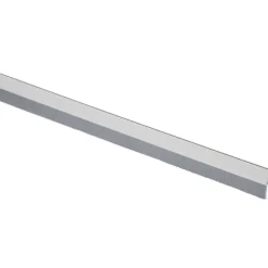 Handson tochtstrip aluminium 93 cm met borstel zilver
