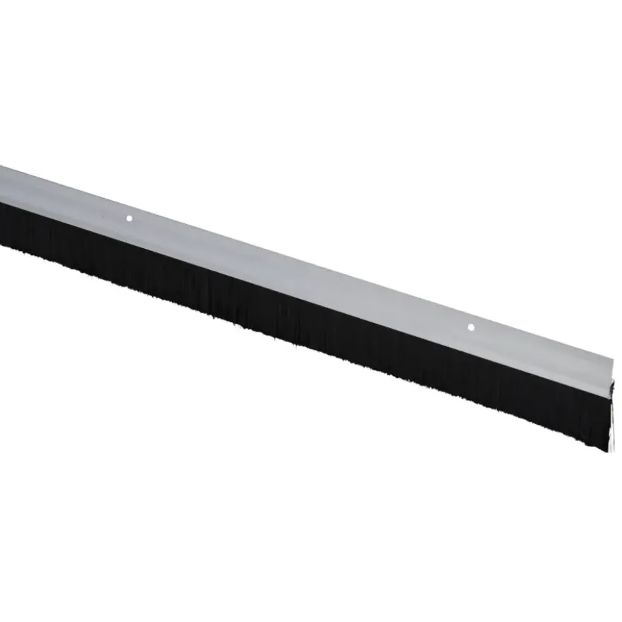 Handson tochtstrip met borstel breed aluminium 250 cm