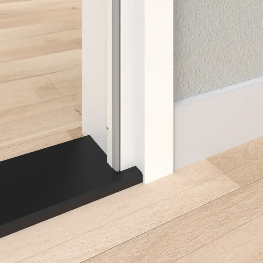 Handson tochtstrip opbouw kunststof met rubber lip 210 cm wit