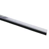 Handson tochtstrip transparant kunststof 93 cm met zwarte borstel