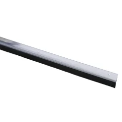 Handson tochtstrip transparant kunststof 93 cm met zwarte borstel