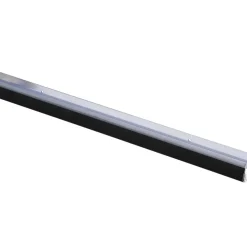 Handson tochtstrip transparant kunststof 93 cm met zwarte borstel