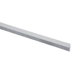 Handson tochtstrip wit kunststof 93 cm met grijze borstel