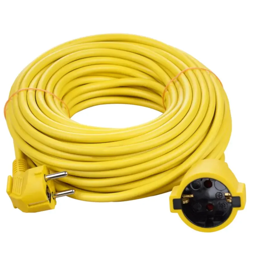 Handson Verlengsnoer Geel 3x1,5mm 20 Meter